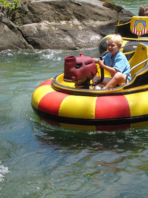 Tim in the bumper boats (07-15-2010 11:21)