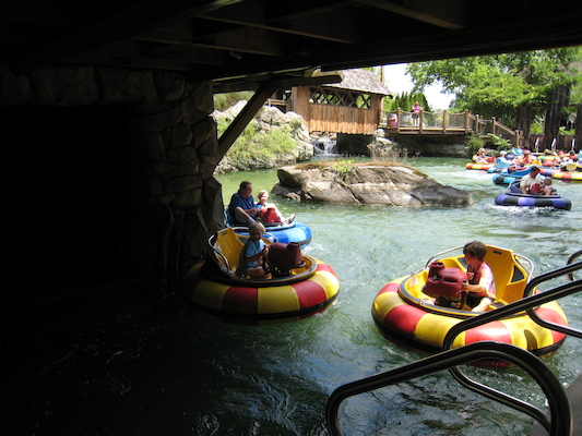 Tim, Ben and Cole in the bumper boats (07-15-2010 11:21)