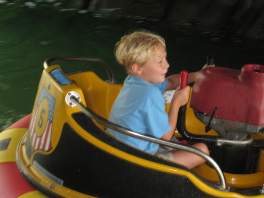 Tim in the bumper boats (07-15-2010 11:21)