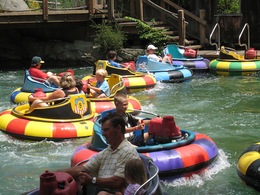 Tim in the bumper boats (07-15-2010 11:24)