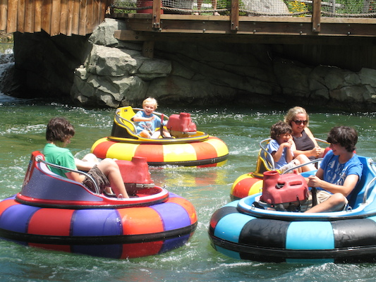 Tim in the bumper boats (07-15-2010 11:24)