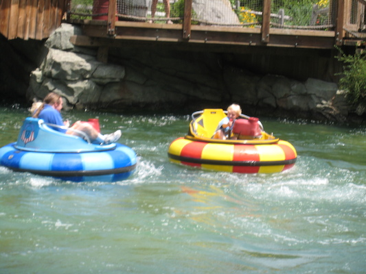 Tim, Ben and Cole in the bumper boats (07-15-2010 11:24)