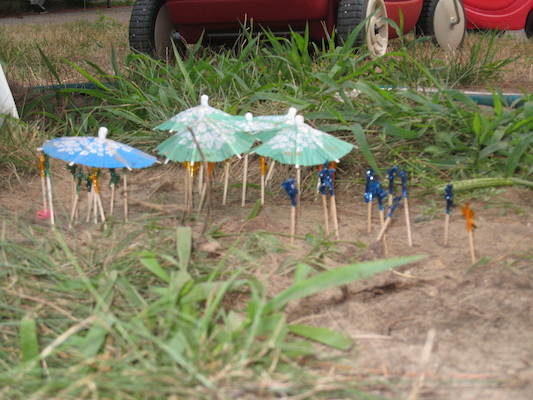 Cole and Tim building a beach at the Tatroe's party (07-17-2010 18:44)