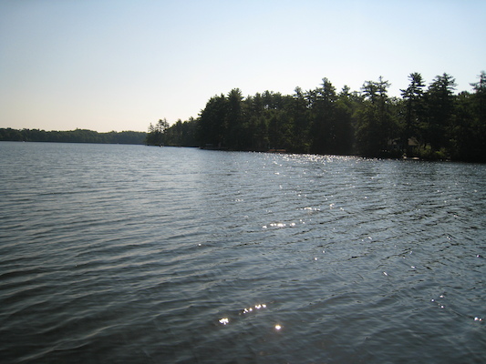 The lake from the boat (07-18-2010 08:07)
