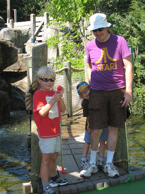 Tim, Ben and Cole mini-golfing (07-18-2010 09:16)