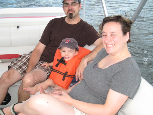 Seann, Sebastian and Dawn on the boat (07-18-2010 17:53)