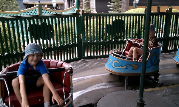 Tim and Cole riding flower power (08-15-2010 14:01)