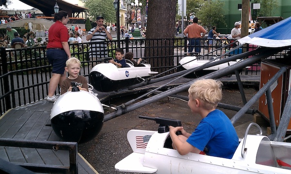 Cole and Tim manning the space ships (08-15-2010 16:49)