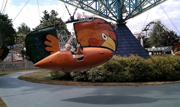 Tim on the rooster (08-15-2010 10:56)