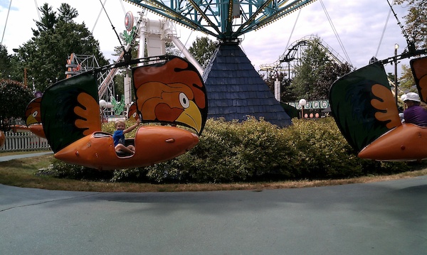 Tim on the rooster (08-15-2010 10:57)