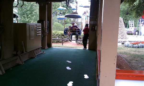 Cole and Ben riding the ski-lift (08-15-2010 12:30)