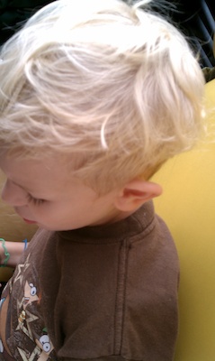 Cole on the centipede (08-15-2010 12:40)