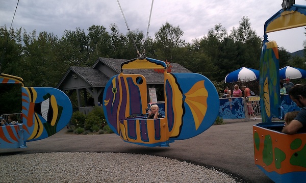 Tim in a fish (08-21-2010 17:07)