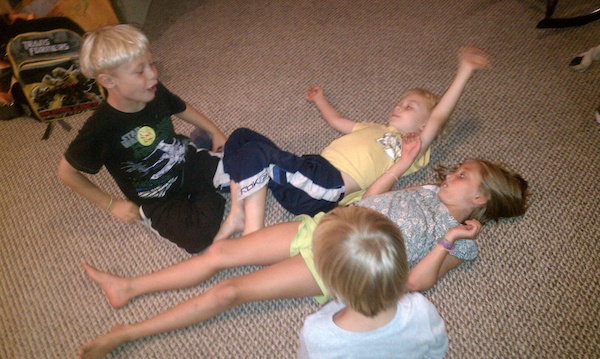 Tim, Cole, Linnea and Solomon (08-21-2010 20:00)