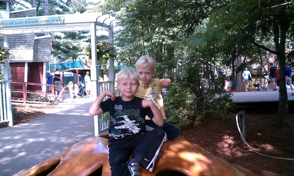 Tim and Cole on a pie (08-21-2010 10:24)