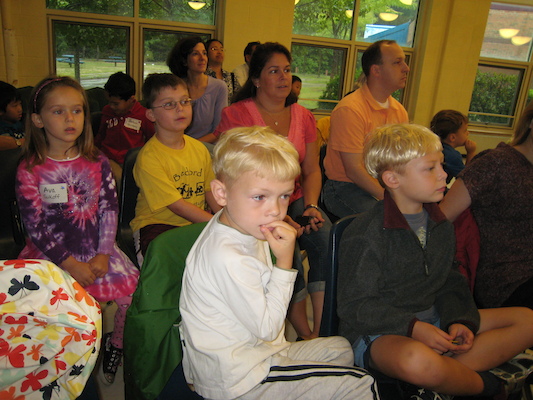 Cole and Tim at kindergarten orientation (08-25-2010 08:06)