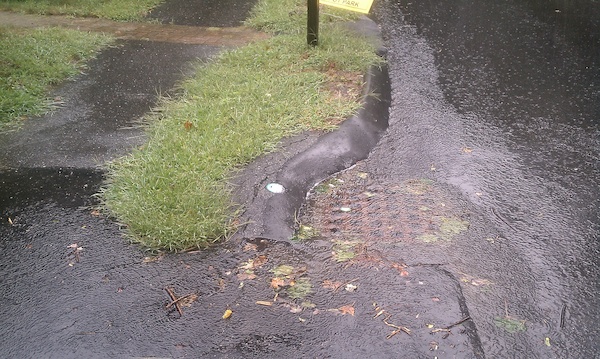 Flooded drain (08-25-2010 11:53)