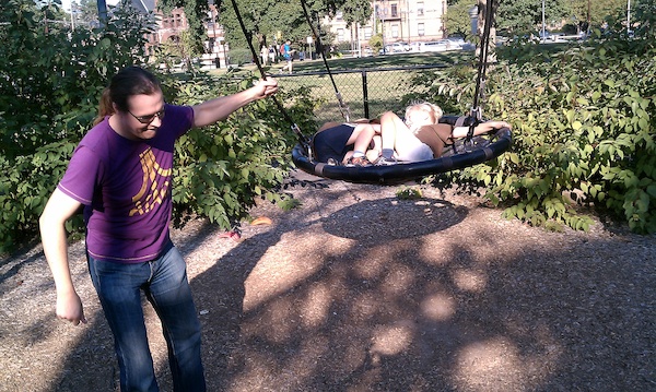 Tim, Cole and Ben at the Cambridge Playground (08-31-2010 17:03)