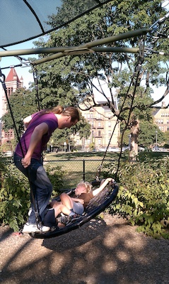 Tim, Cole and Ben at the Cambridge Playground (08-31-2010 17:05)