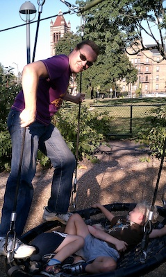 Tim, Cole and Ben at the Cambridge Playground (08-31-2010 17:05)