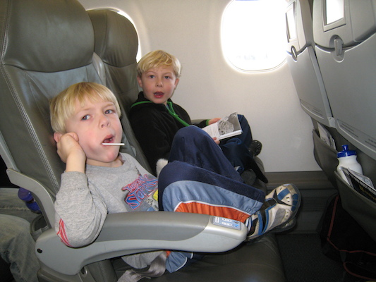 Cole and Tim on the way to Orlando (02-23-2011 10:14)