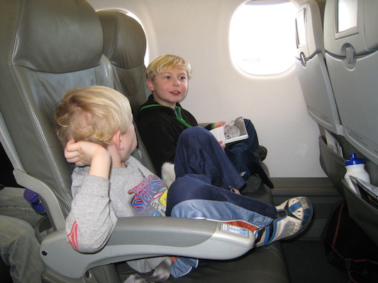 Cole and Tim on the way to Orlando (02-23-2011 10:14)