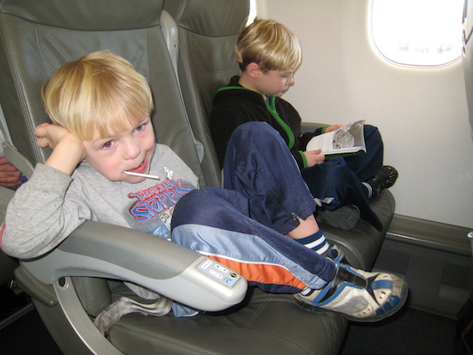 Cole and Tim on the way to Orlando (02-23-2011 10:14)