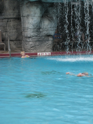 Tim and Cole swimming at the Caribe Royale (02-23-2011 14:56)