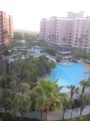 View from the room at the Caribe Royale (02-24-2011 07:19)