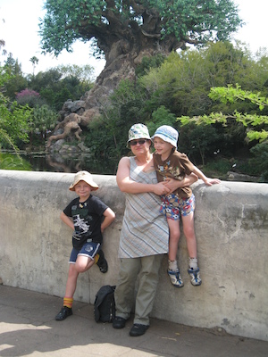 Tim, Xine and Cole in front of the Tree of Life (02-24-2011 13:01)