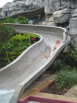 Ben on the Caribe water slide (02-25-2011 09:14)