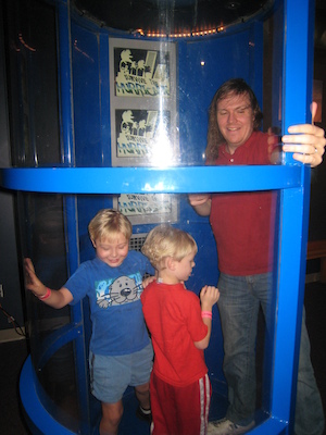 Tim, Cole and Ben in the hurricane simulator at the Orlando Science Center (02-25-2011 13:13)