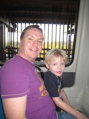 Ben and Cole on the monorail (02-27-2011 07:31)