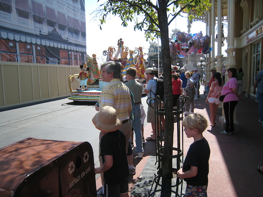 Tim and Cole watching the parade (02-27-2011 12:32)