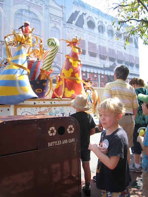 Tim and Cole watching the parade (02-27-2011 12:32)