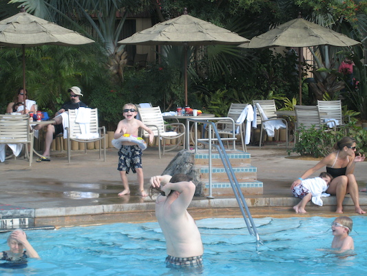 Cole, Tim and Ben in the volcano pool at the Poly (02-27-2011 15:55)