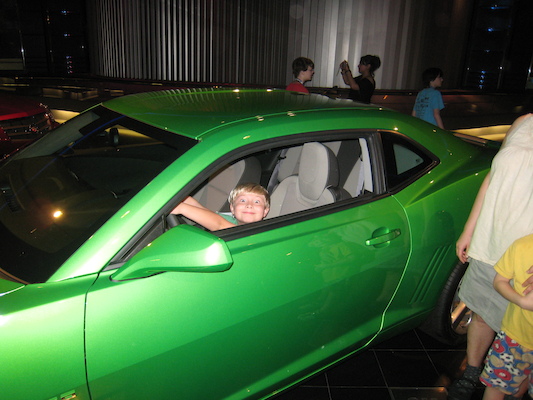 Tim driving a Camaro (02-28-2011 11:10)
