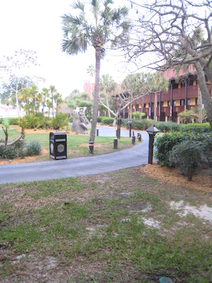 Panorama from the room at the Polynesian (03-01-2011 07:07)