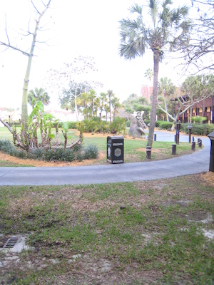Panorama from the room at the Polynesian (03-01-2011 07:07)