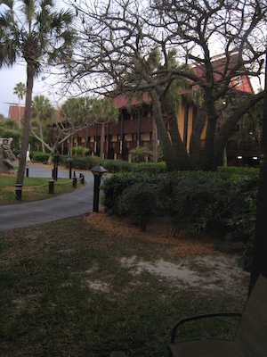 Panorama from the room at the Polynesian (03-01-2011 07:07)