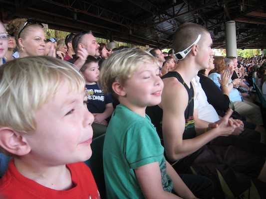 Tim and Cole at the Indiana Jones Stunt show (03-01-2011 12:02)