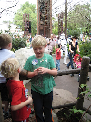 Tim and Cole watch the Storm Trooper (03-01-2011 12:16)