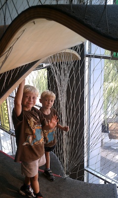 Tim and Cole climbing at the Children's Museum (08-31-2010 12:33)