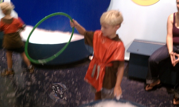Tim and Cole playing with bubbles at the Children's Museum (08-31-2010 12:46)
