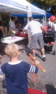 Cole blowing bubbles (09-25-2010 11:58)