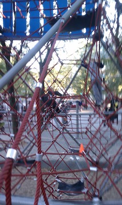 Tim and Cole climbing in Cambridge (10-09-2010 17:04)