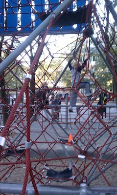 Tim and Cole climbing in Cambridge (10-09-2010 17:04)