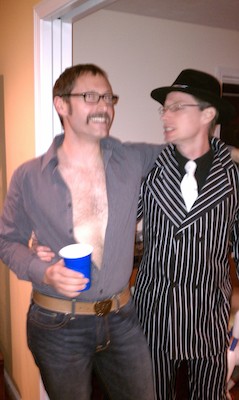 Scary, scary, Harrison and Joe (10-30-2010 18:29)