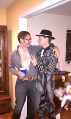 Scary, scary, Harrison and Joe (10-30-2010 18:29)