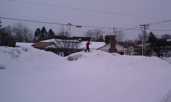 Cole on the snowy Beford Common (02-13-2011 11:01)